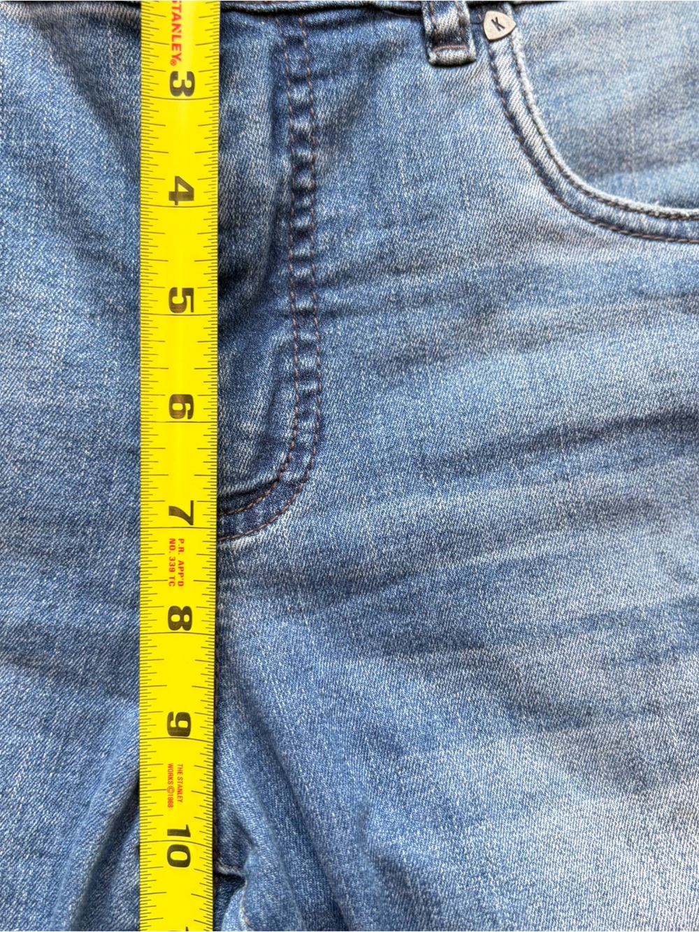 Kut from the Kloth Fab Ab Crop Straight Leg Jeans Coastal Light Wash Capsule 2 - Picture 7 of 8